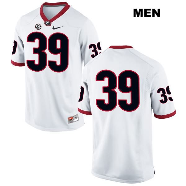 Georgia Bulldogs Men's Rashad Roundtree #39 NCAA No Name Authentic White Nike Stitched College Football Jersey UXO7156JH